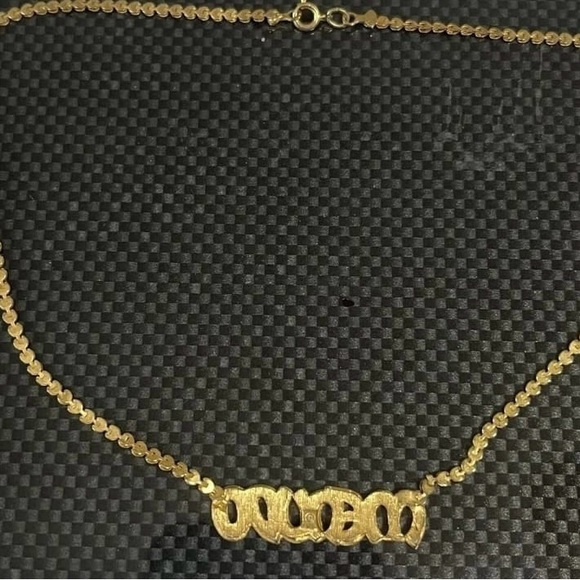 Vintage Two Menudo Goldtone Necklace 24K Gold Electroplated - Picture 2 of 5